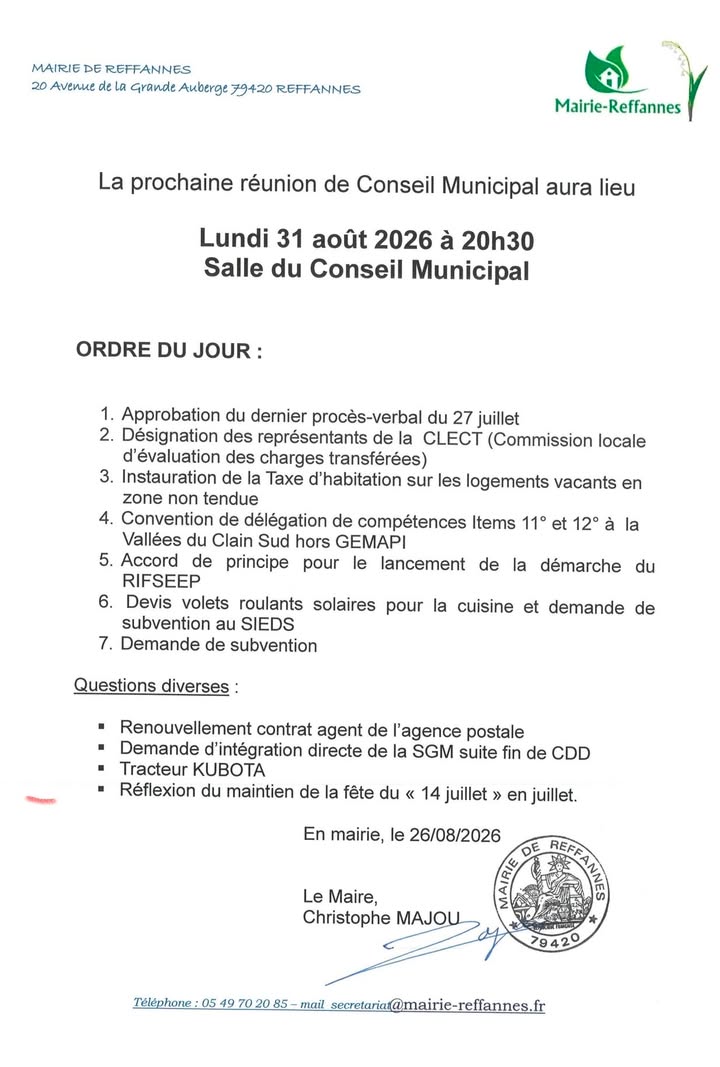 Commune de Reffannes