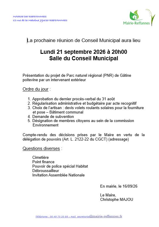 Commune de Reffannes