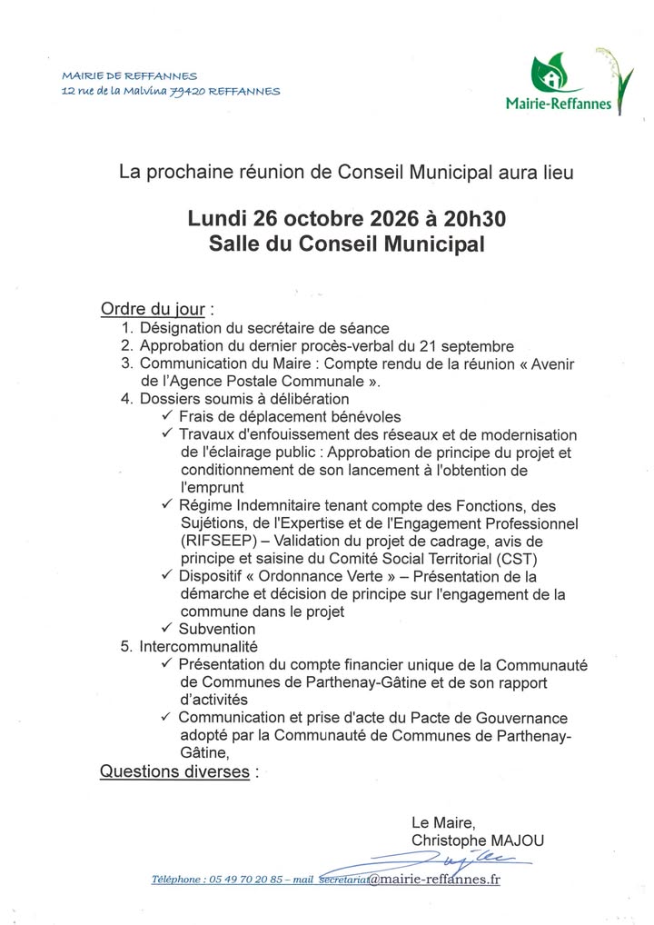 Commune de Reffannes